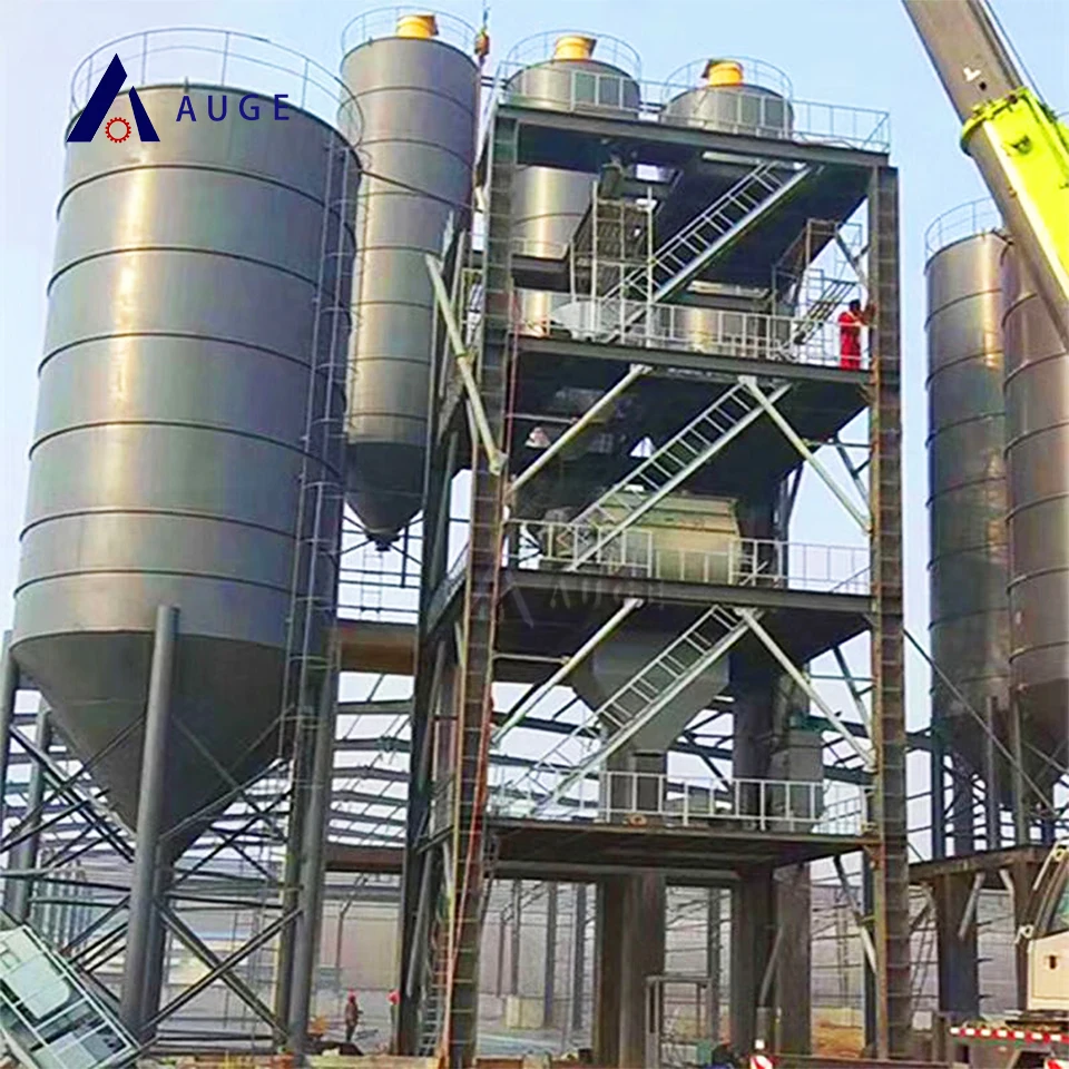 Stainless Steel Dry Mix Mortar Plant 120m3/H Lautomatic Dry Mortar Mixing Plant Most Popular Dry Mortar Mix Line