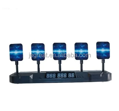 galaxy Design Running 5 Targets Scoring Electronics Shooting Target Auto Reset Games for Kids Practice