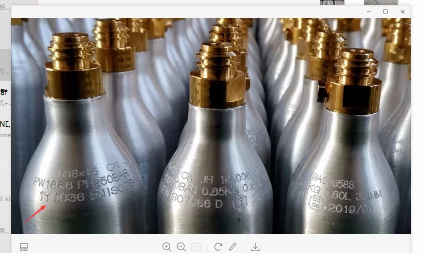 CO2 gas cylinder for Soda maker 0.6L CO2 cylinders for Soda Beverage Dispenser Sparkling Drinking Soda Water Maker