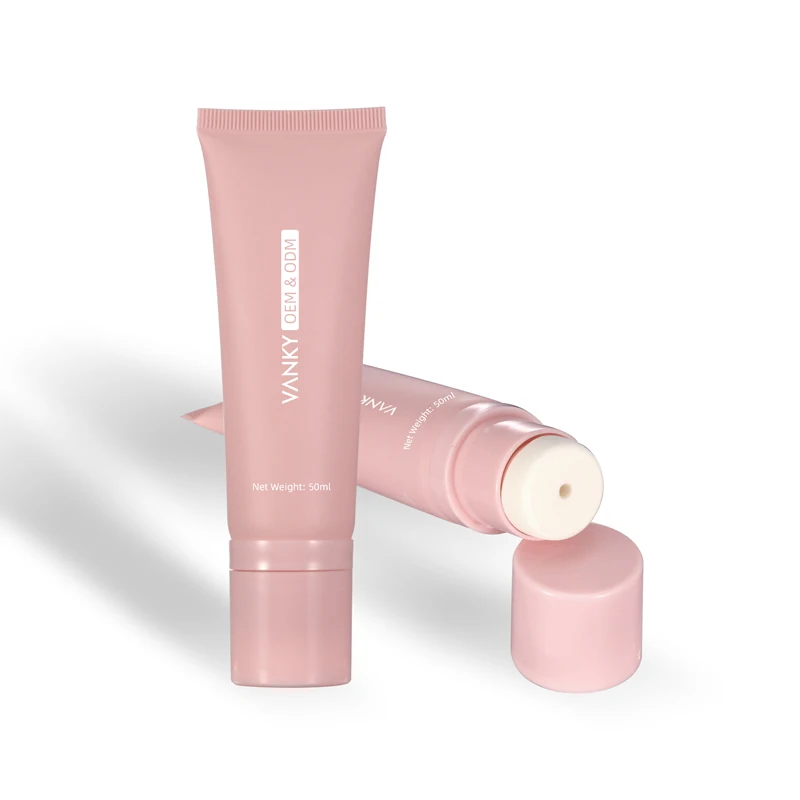 50ml 60ml eco empty cosmetic liquid foundation concealer tube packaging with sponge applicator for BB cream