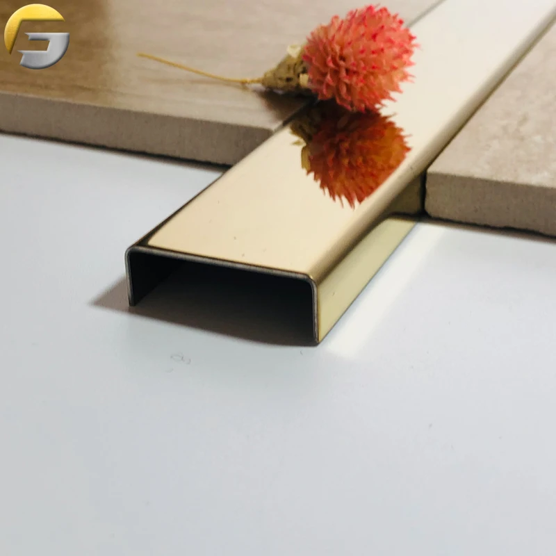 ZB0090 Stainless Steel Tile Trim Products Golden Metal Strips Product Golden Metal Strips