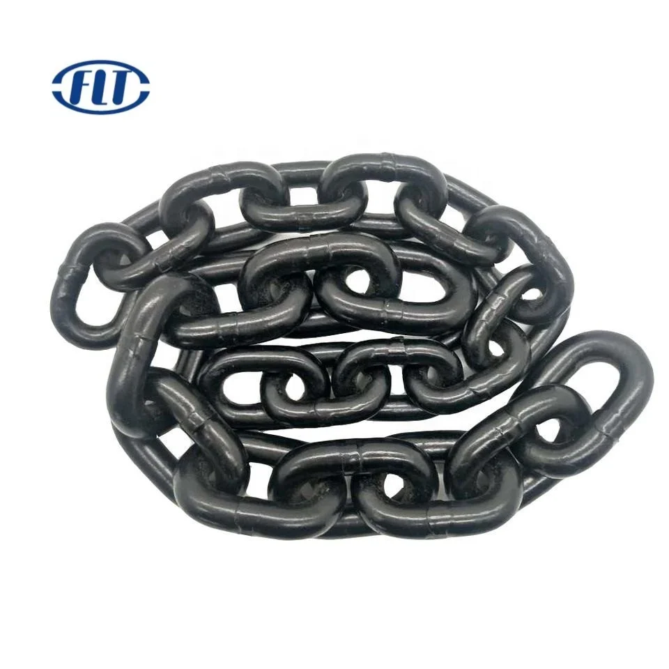 FLT EN818-2 Standard High Test Alloy Steel Link Chain Black Oxide Lifting Chain G80