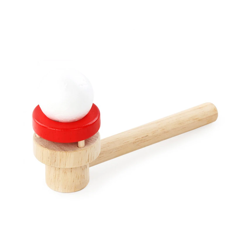 Hot sale custom interesting baby balloon blowing   kids wooden  other novelty & gag toys fine motor skills toys