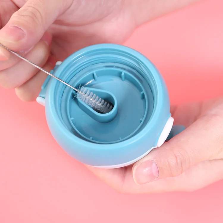 Wholesale custom reusable bottle straw stainless steel metal straw brush