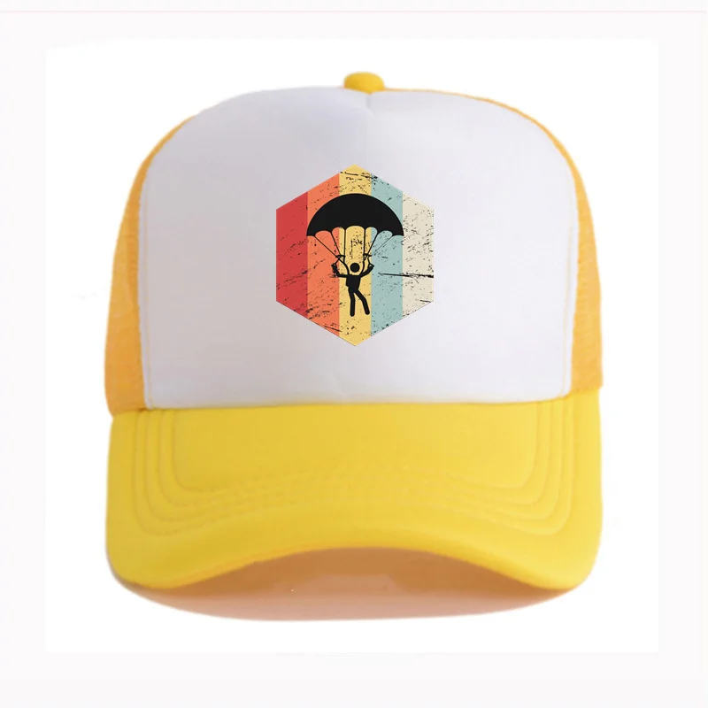 
Mens Women Kids Caps hat baseball Retro 70s Skydiving Parachute Icon branded face fishing summer anime world series dome sealer 