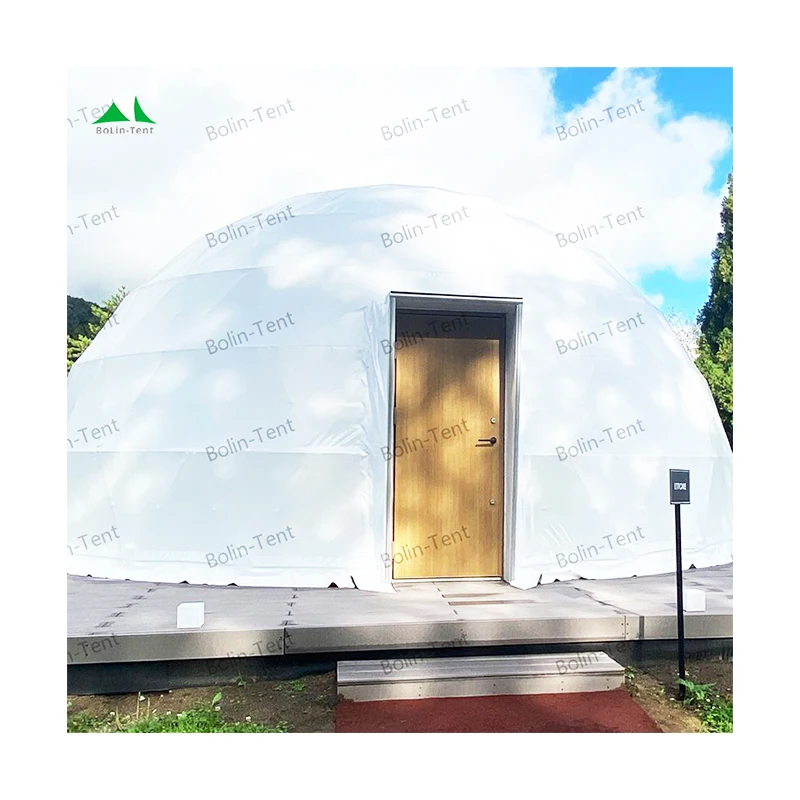 4 Season Tent Domos Glamping Igloo Geodesic Dome Snow House Prefabricated Accommodation Homes Dome