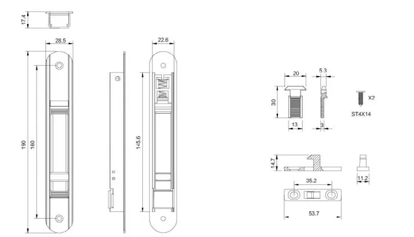 doors windows hardware accessories UPVC window use window lock window latch