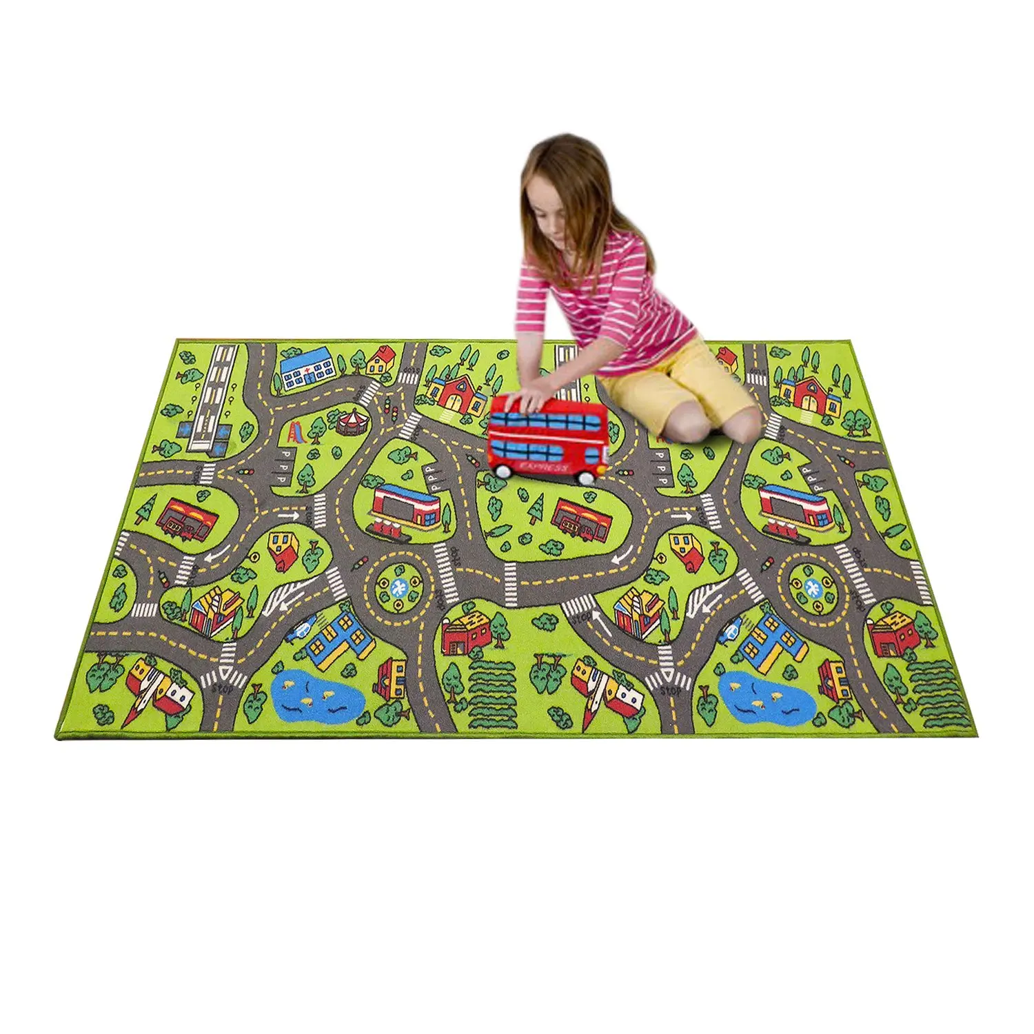 Kids Alphabet Rug ABC Mat Carpet Toddler Fun Educational Activity Kids Room Playroom Bedroom Kindergarten Nursery Rugs