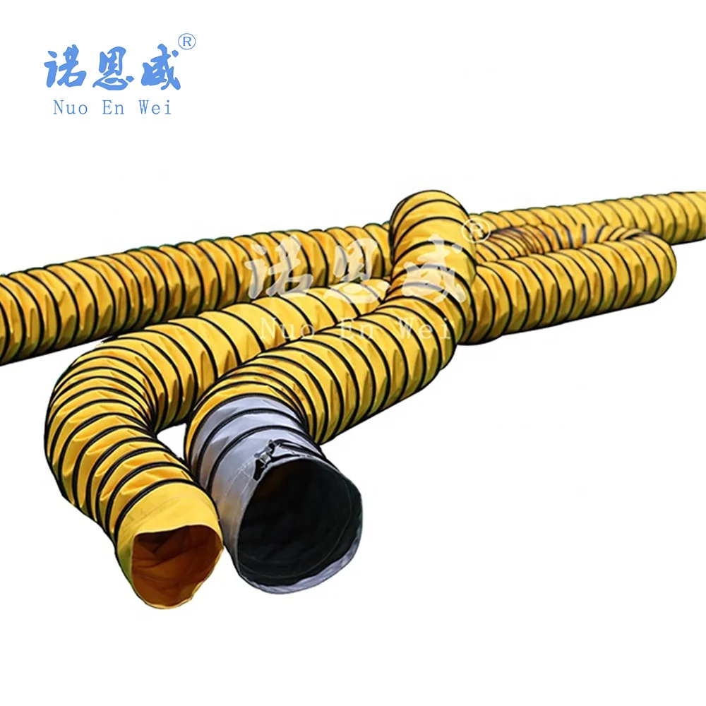 200mm-600mm Flexible Air Conditioning PVC Pre-Conditioned Airport Ground Bridge Corridor Aircraft Ventilation PCA Duct Hose