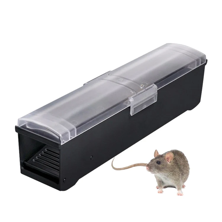 Indoor and outdoor powerful humane live mouse trap plastic long simple mouse trap