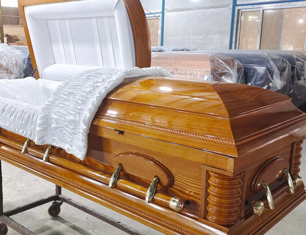 Adult COFFIN Wooden Body Carrying casket coffin