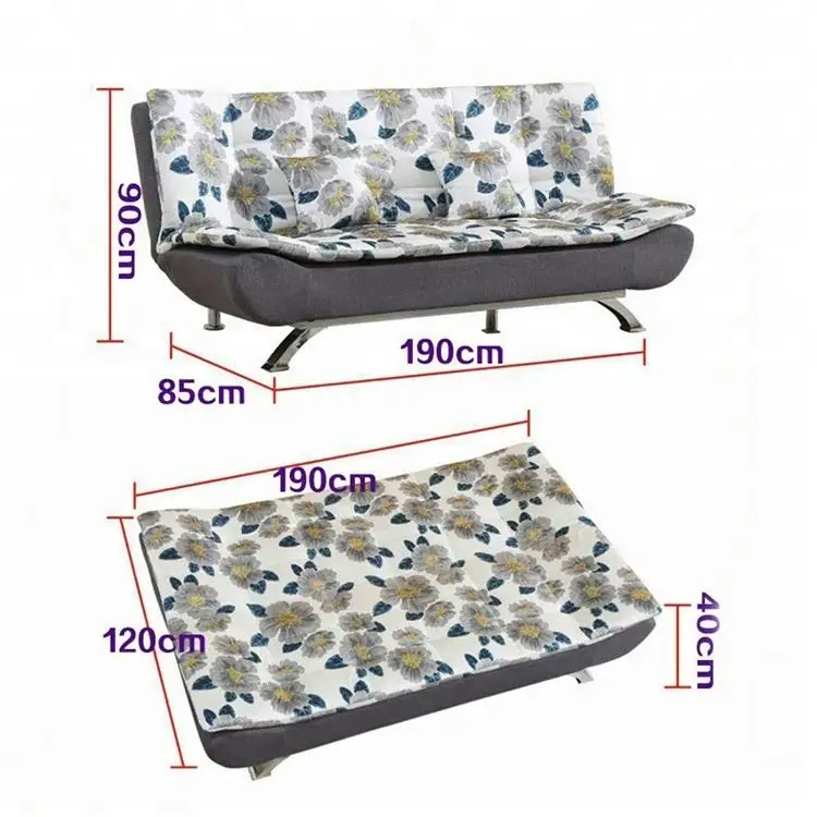 Simple Modern Style Lazy Sleeper Couch Smart Sofa Bed Folding Functional Home Use Sofa Bed