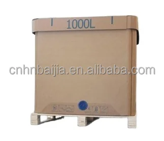Food Grade Paper IBC Container with Liner for Liquid Corrugated IBC Tank IBC Tote