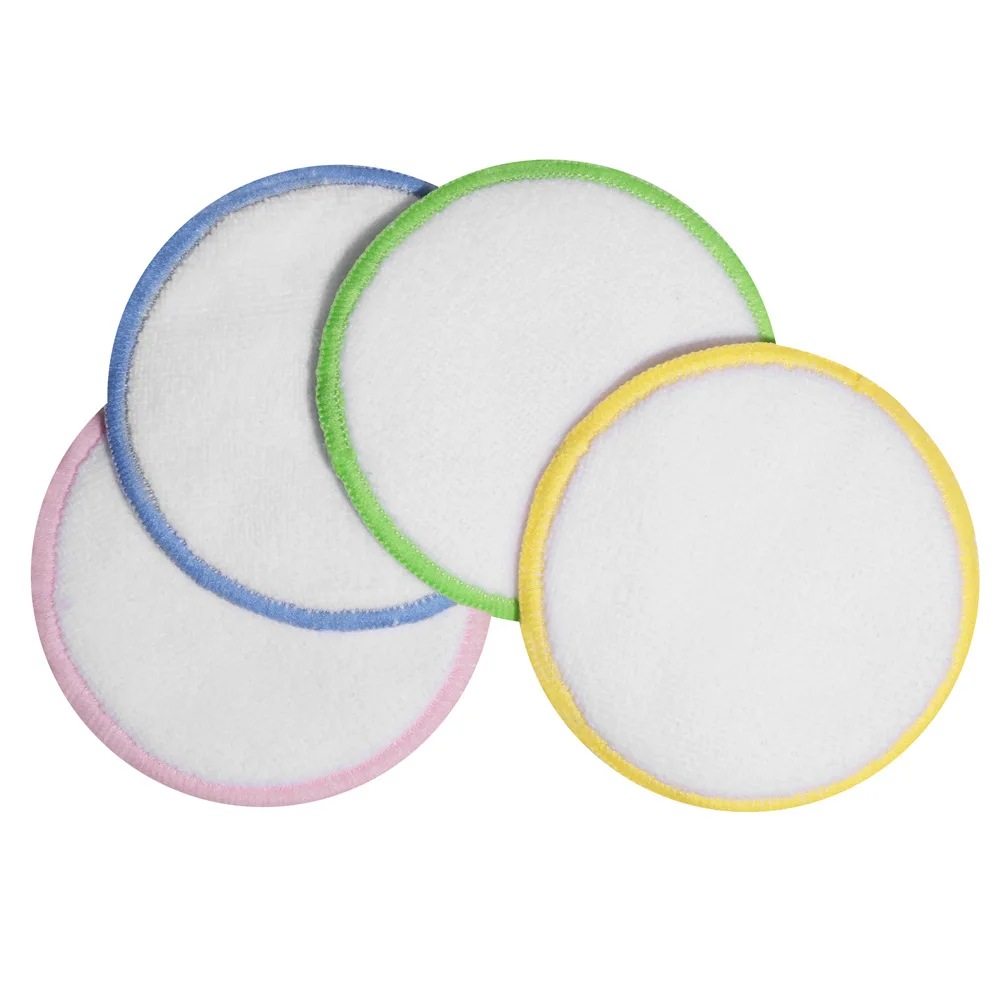Reusable Face Wash Pad Cosmetic Bamboo Cotton Face Removal Pad Exfoliating Facial Pads for Face and Neck