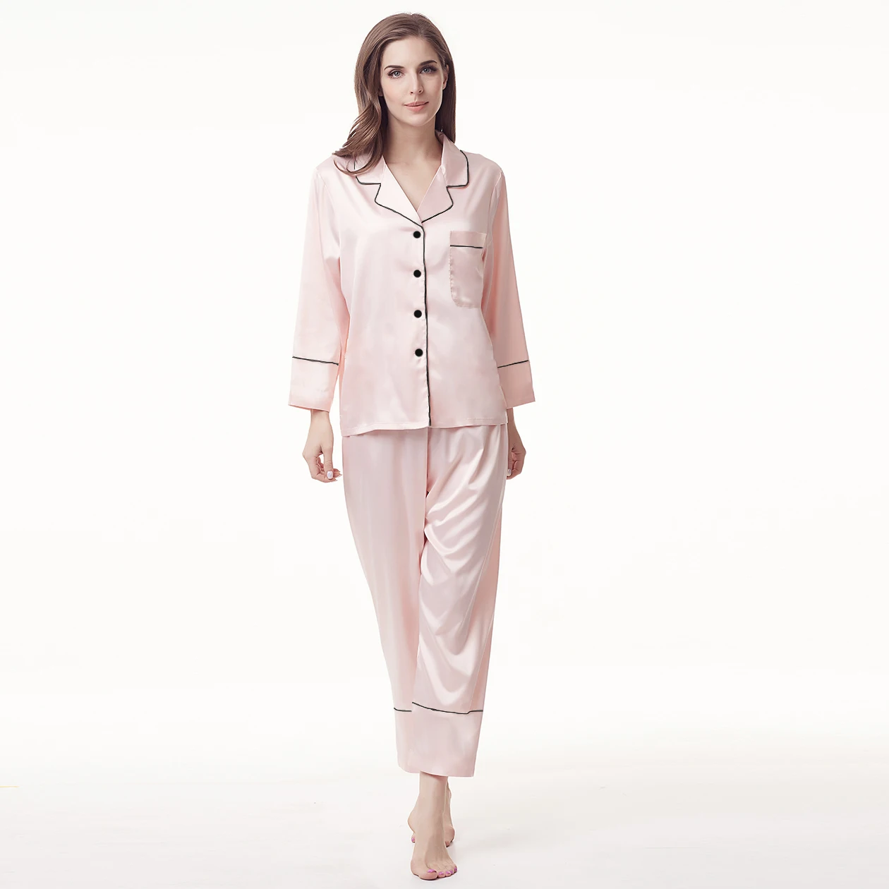 Factory Pajamas Bridal Night Wear Silk pajama