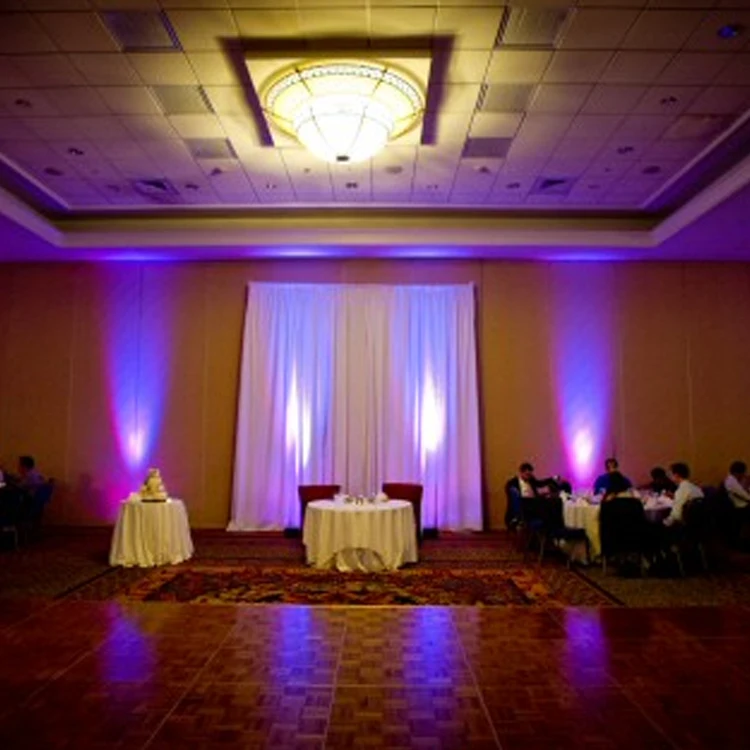 dmx waterproof 24w round garden tree uplight wall sconce with case