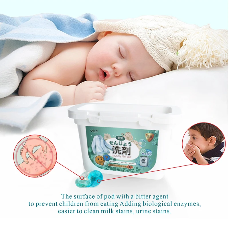 Concentrated Laundry Detergent clean clothes Detergent Pods Cloth Washing Capsules Laundry Pods With Charming Fragrance