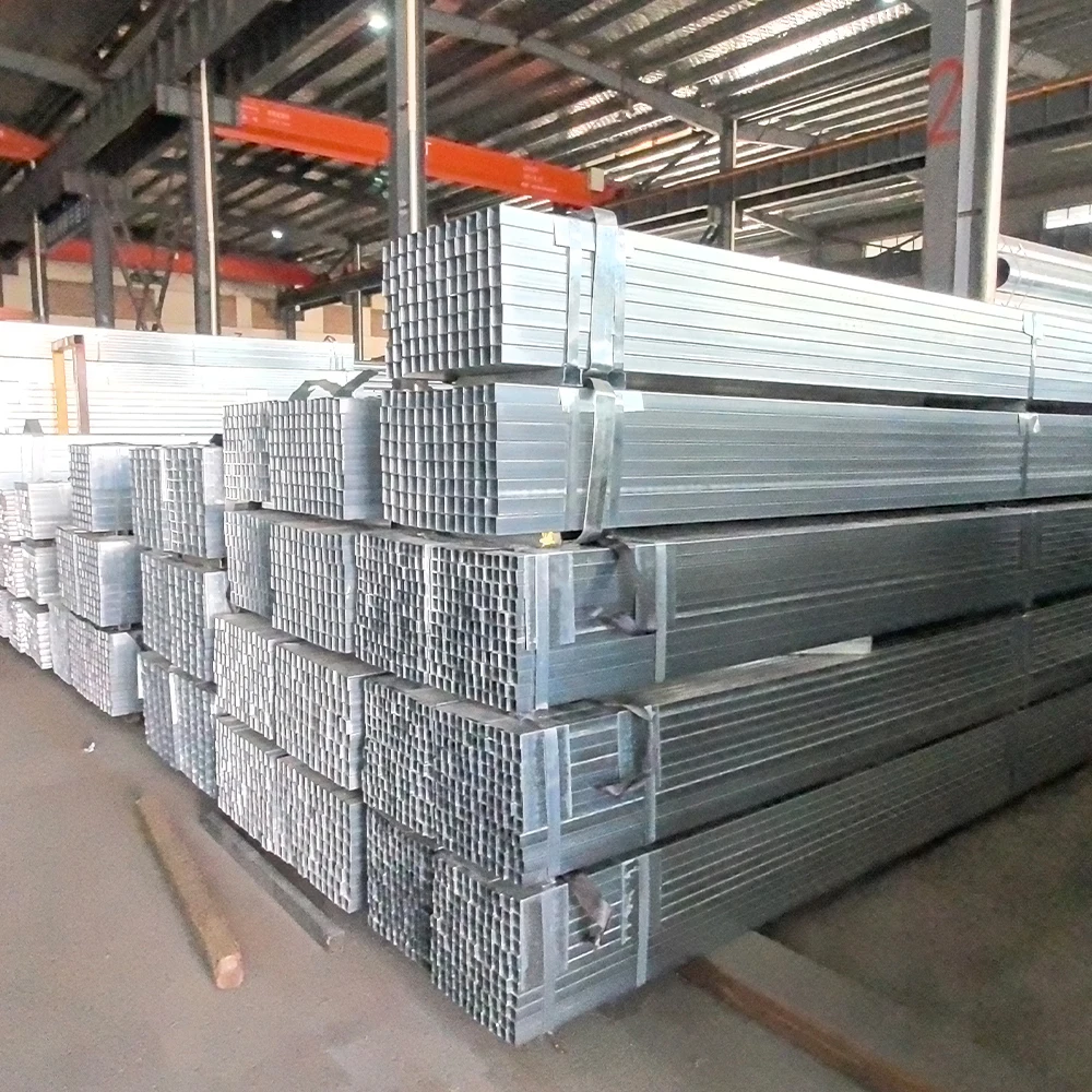 Galvanized Square Pipe Telescoping Tube 14 Gauge 60 X 60 6m 100mm 100mm X 100mm Brackets