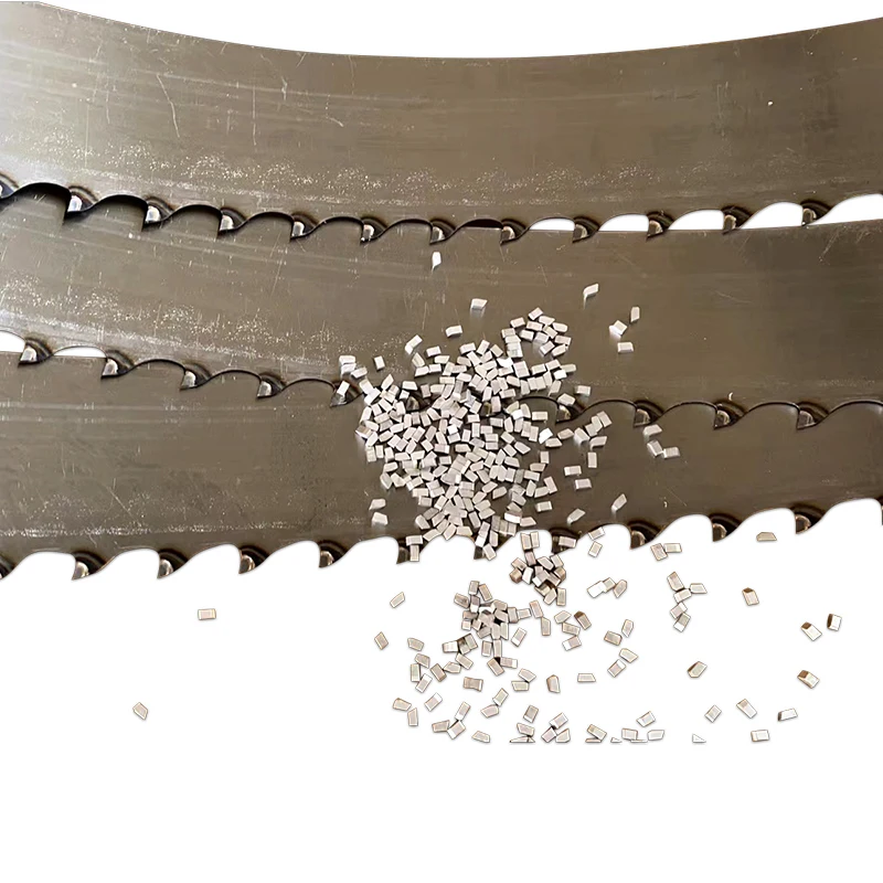 hardwood cutting diamond tooth carbide tip teeth Bandsaw blade for portable band saw machine