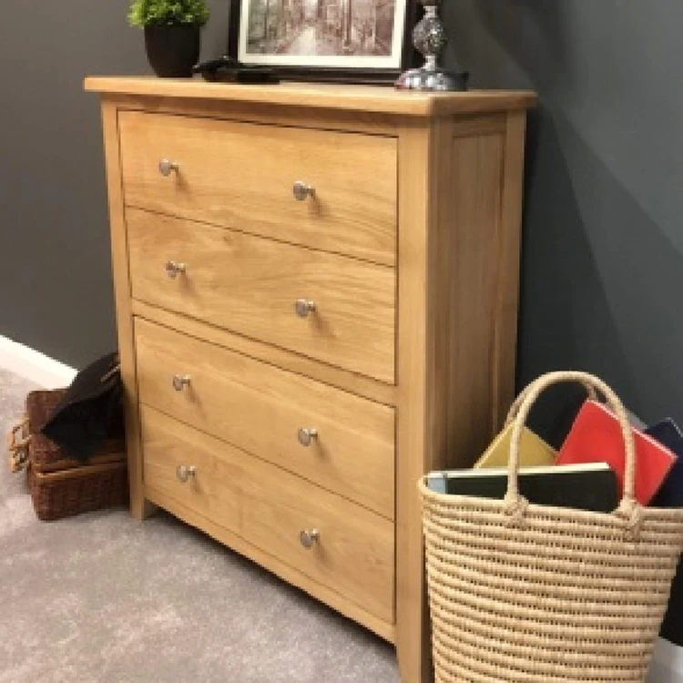 White Oak Drawer Style Wood Shoe Storage Cabinet Four Layers 860MM Height Wood Shoe Cabinet