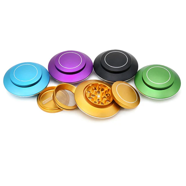 Smoking Accessory Shop Colorful New Arrival Manual Aluminum Herb Grinder Customized logo Manufacture Grinder Tobacco