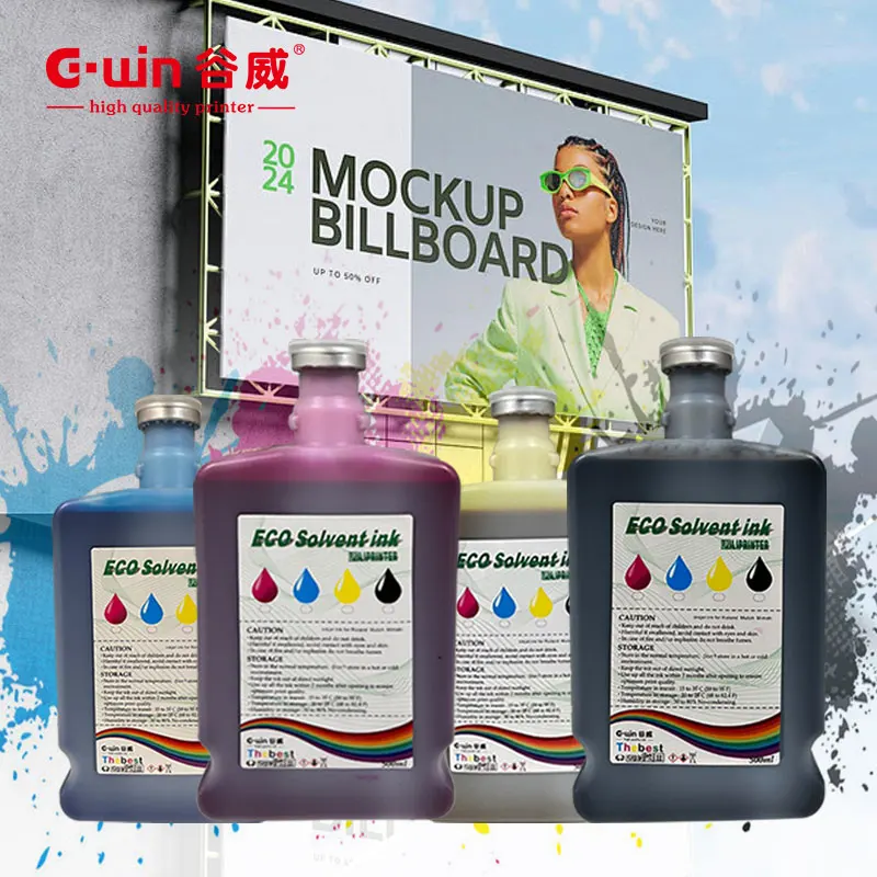 High Quality 500ml Outdoor Eco Solvent Ink for I3200 DX5 XP600 Printer New Generation Eco-Friendly Ink