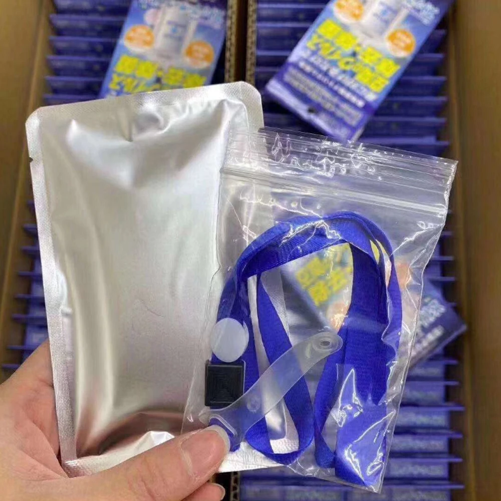 Hot selling quality Nylon 1.5cm width clo2 chlorine dioxide tablets air sterilizer card holder lanyard
