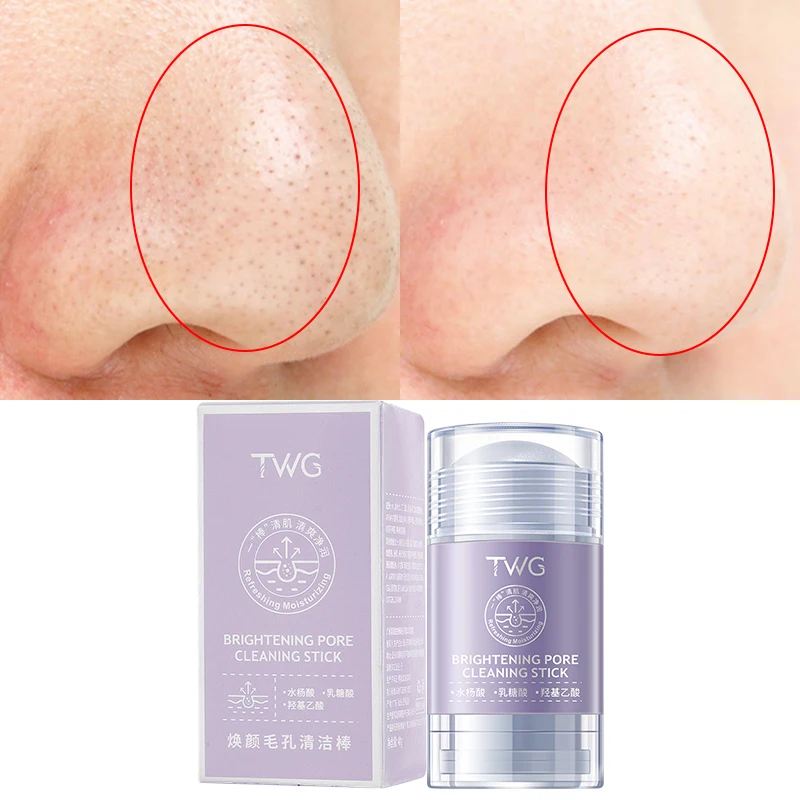 TWG Green Tea Face Sheet Maskss Stick Blackhead Remover Extract Poreless Deep Cleanse Moisturizing Oil Control Face Mask Stick