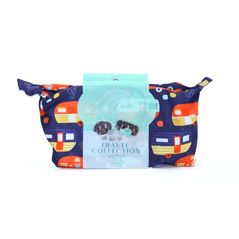 Gmagic Beauty Makeup Bag Shower Cap Hairbrush Bowknot Headband Travel Towel Beauty Personal Care Tools Set For Retail