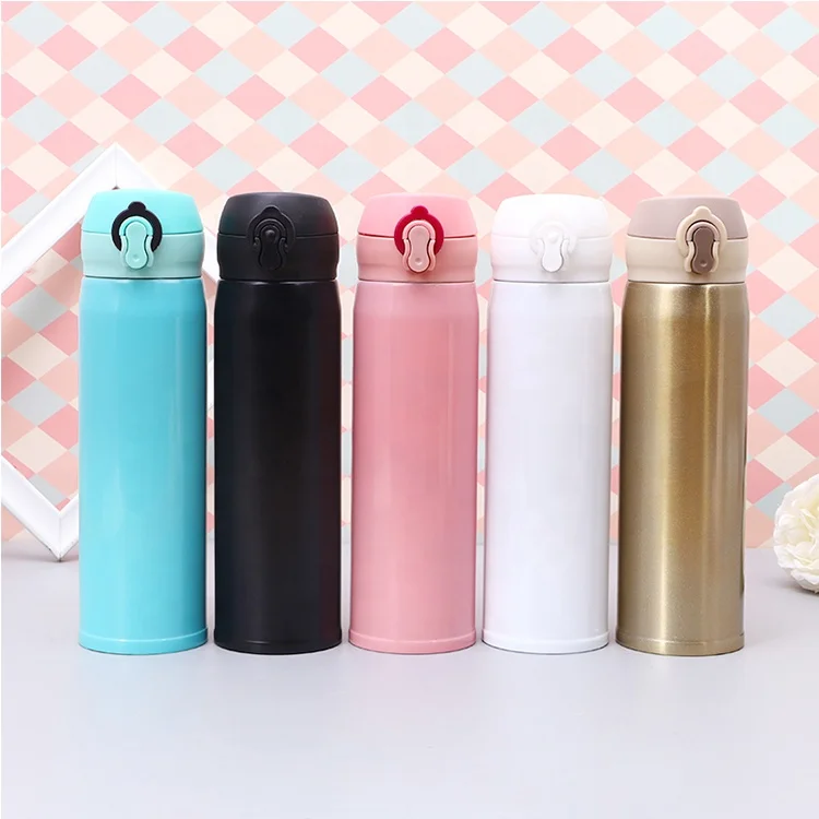 2019 Hot sell different color flask cup vacuum stainless steel insulated drinks bottle