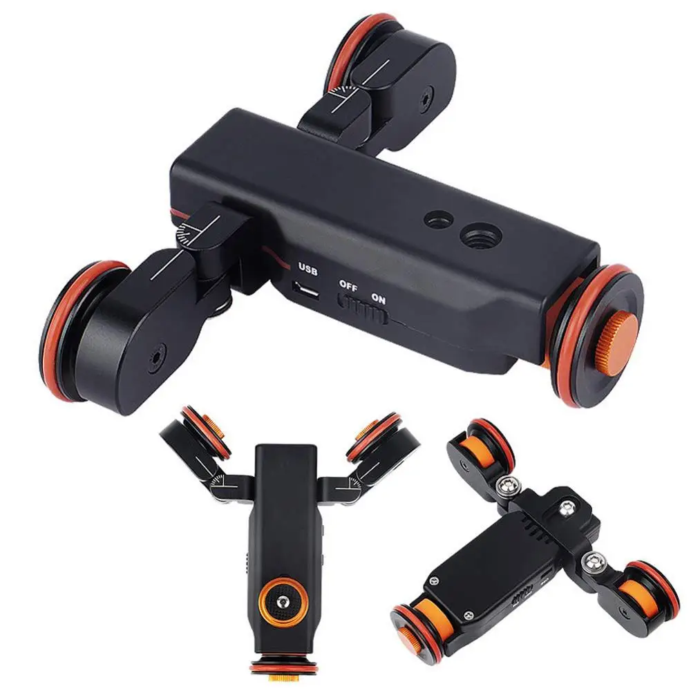 For Dslr Filming And Video Camera Aluminium Camera Slider Dolly Car Double Rail Track Mini Pully Dolly