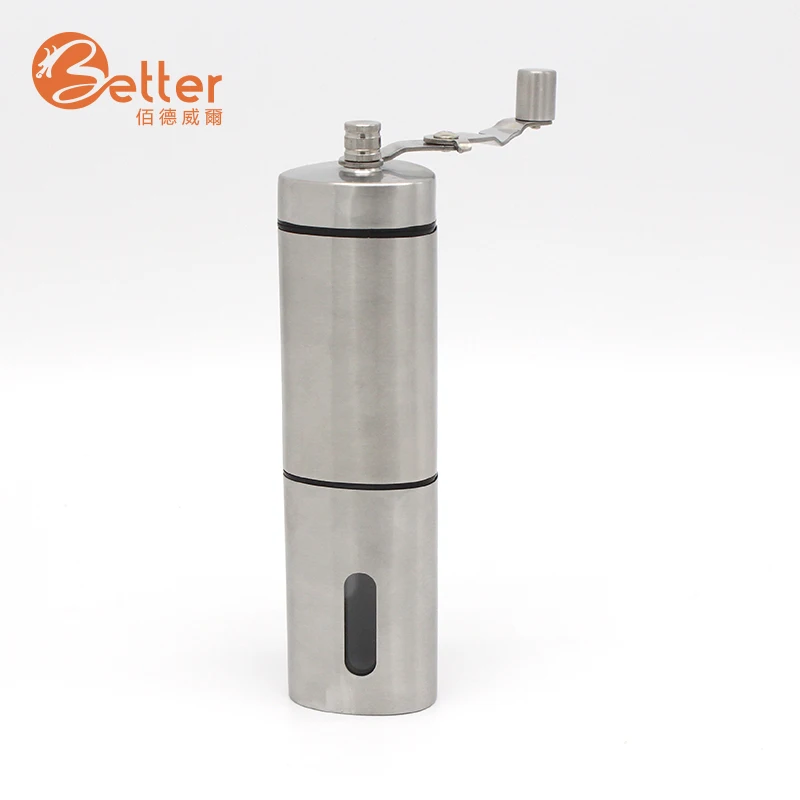 Stainless Steel Hand Coffee Mill  Portable Hand Coffee Bean Grinder Hand Manual Coffee Grinder