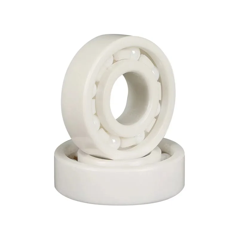 High-Speed Si3N4/ZrO2/SiC Full Ceramic Micro Bearings 608CE 625CE 5x11x4mm 5x16x5mm 8x22x7mm Deep Groove Precision Structure