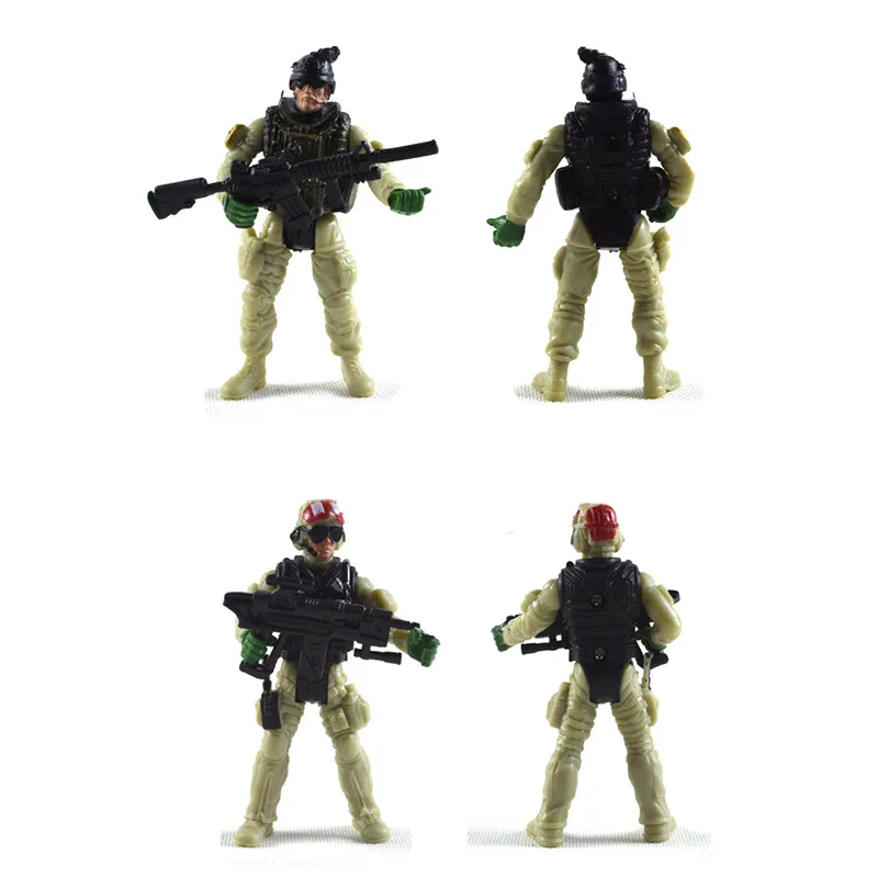 6 шт. фигурки военных бойцов