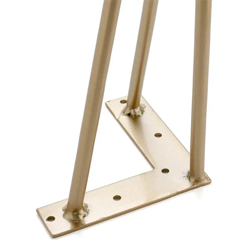 Wholesale Diy Heavy Duty Industrial Metal Black Hairpin Table Legs Golden