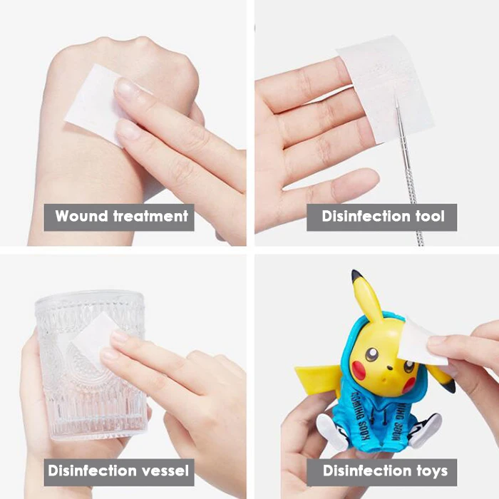 Medical Alcohol Pad 70% Isopropyl alcohol prep pads 6x6cm Alcohol Swab