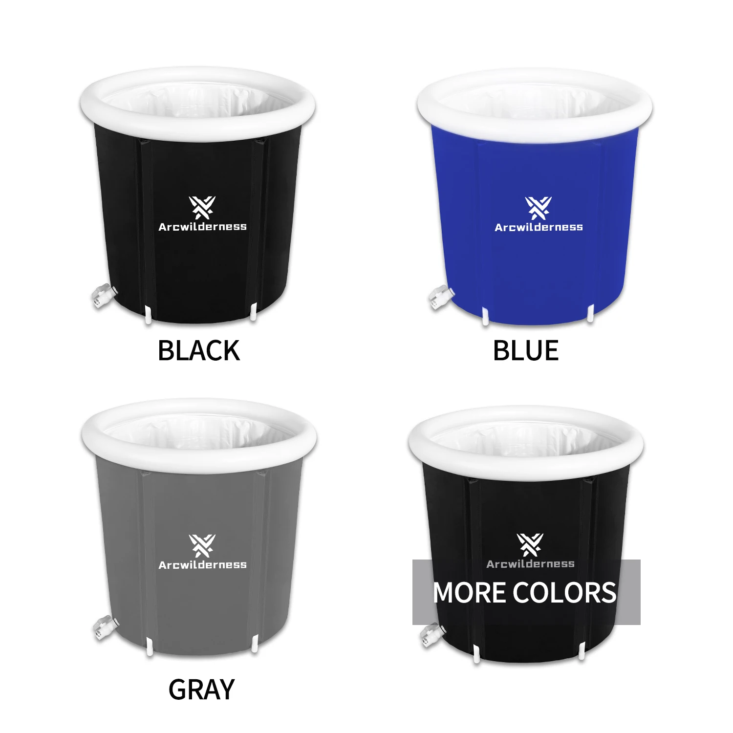 Factory price PVC Portable home spa bath equip air ring inflatable plastic bathtub for adult recovery pod - ice bath