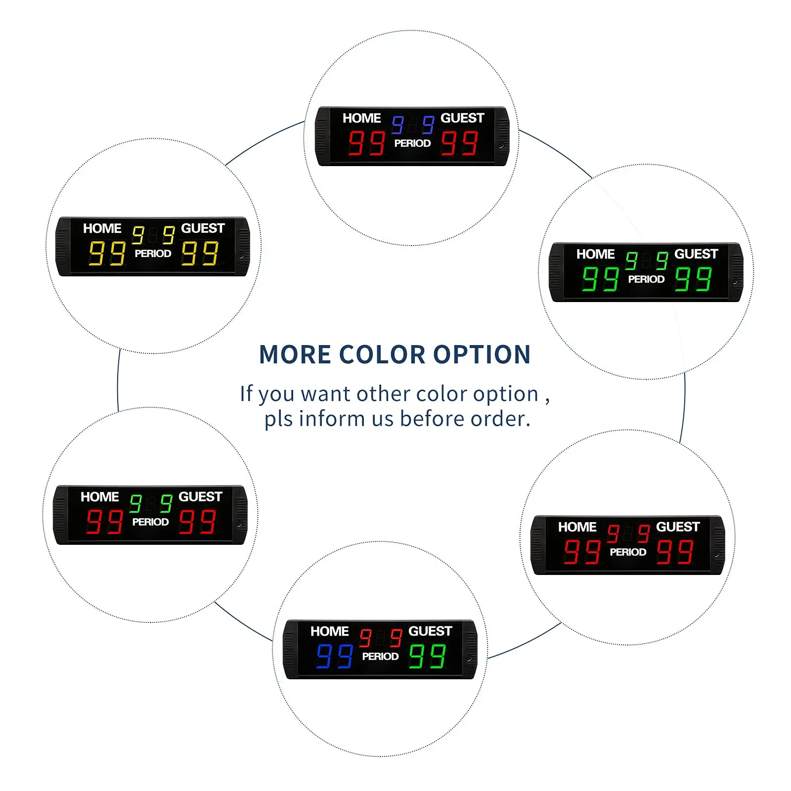 Electronic Football Scoreboard Tabletop Basketball Digital Scoreboard for Tennis Volleyball Baseball Score Record Keeper Board