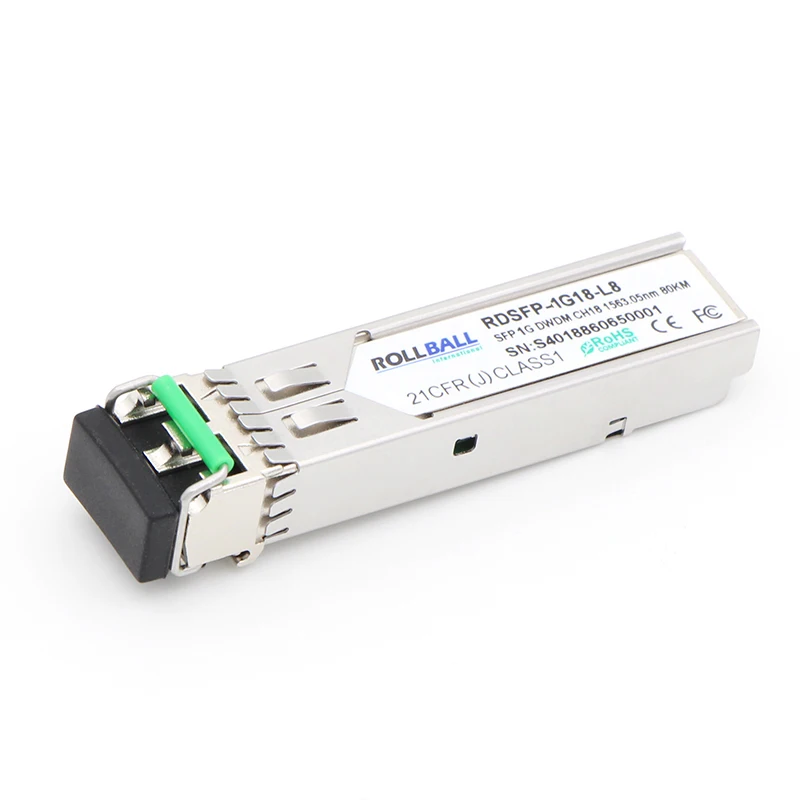 Модули 1,25G DWDM SFP 80km 100 ГГц ITU Grid LC DDM