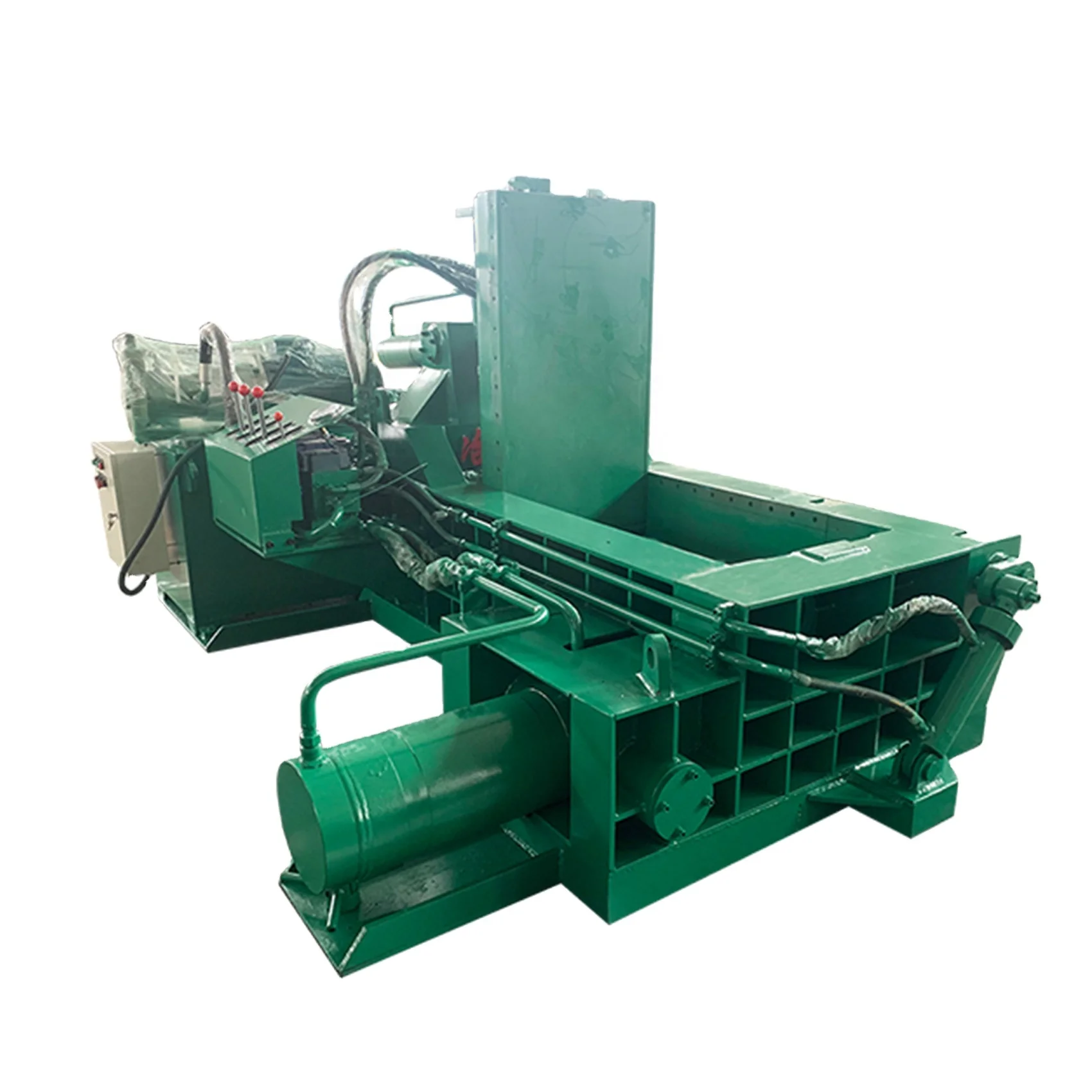 Горизонтальный гидравлический пресс для подбора металлических банок из меди и алюминия, 130 т