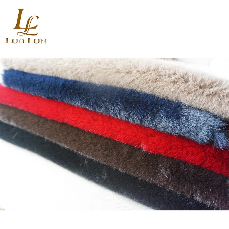 
160cm stock High Quality Imitation Rabbit Fur Pile 2cm Soft Fake Fur Artificial Plush Faux Rabbit Fur Fabric 