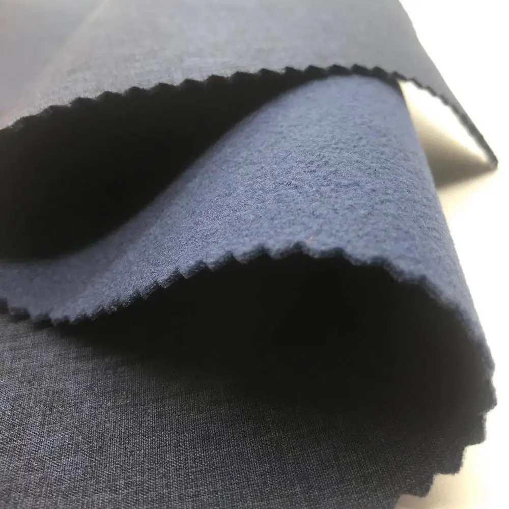 100D cationic mechanical elastic polar fleece for softshell jacket