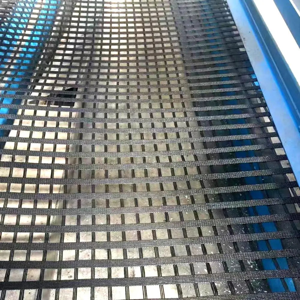 PVC coated polyester PET geogrid 200-30kN