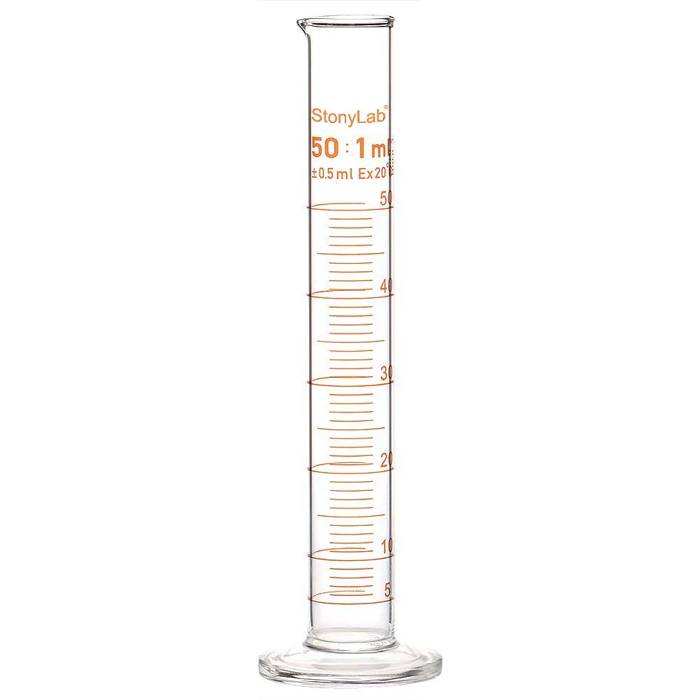 Лабораторная дымоходная прозрачная стеклянная 100 мл 200 мл 500 мл 1000 мл 2000 мл Градуированный измерительный цилиндр