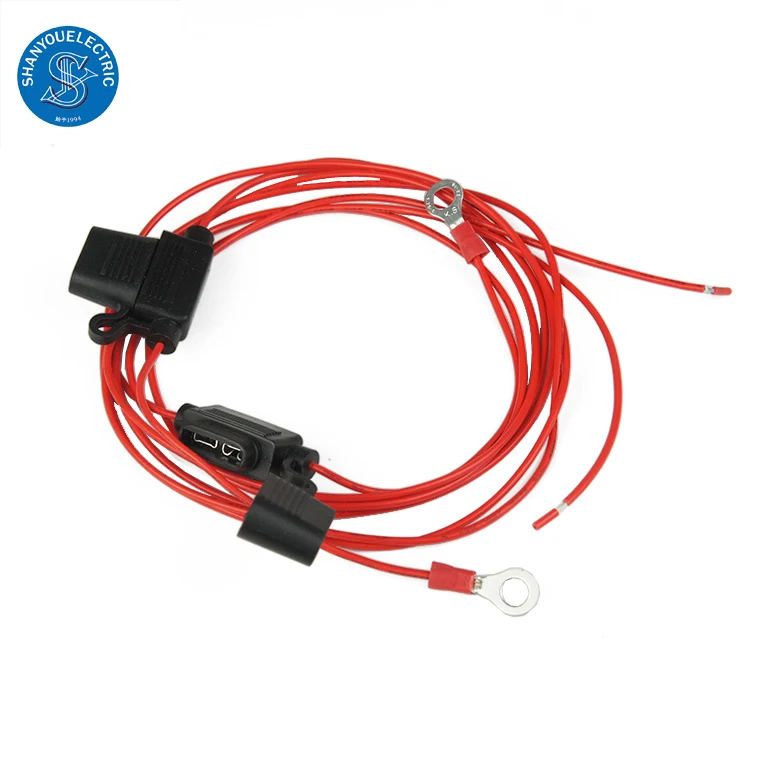 Custom OEM in Line Car Fuse Holder ATM Blade Mini Fuse Cable Assembly Auto Wire Harness Automobile as Custom Request Hard Carton