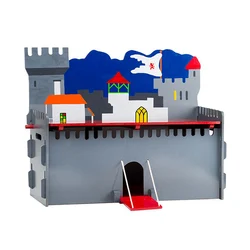hot sell wooden toys with best service and low price Wooden Castle Toy Box
