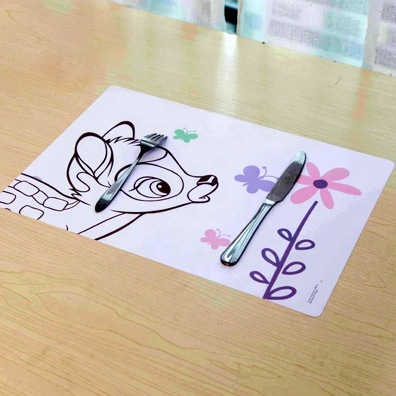 OEM custom Plastic PP Souvenir Gift Tablemat Color Printed Table Placemat