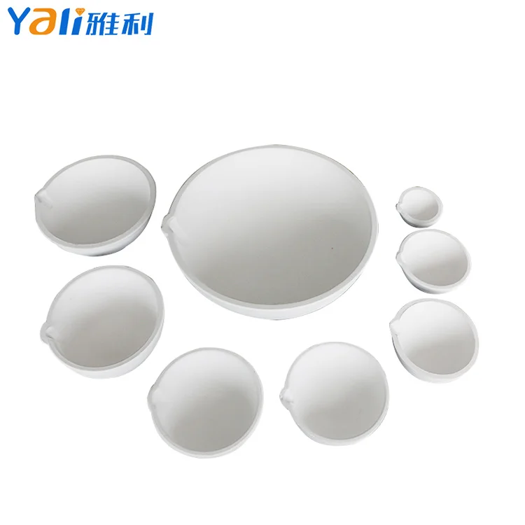 Good Quality 250 grams Ceramic Bowl Corrosion Resistance Quartz Crucible Ceramic Boat Crucible For Melting Platinum