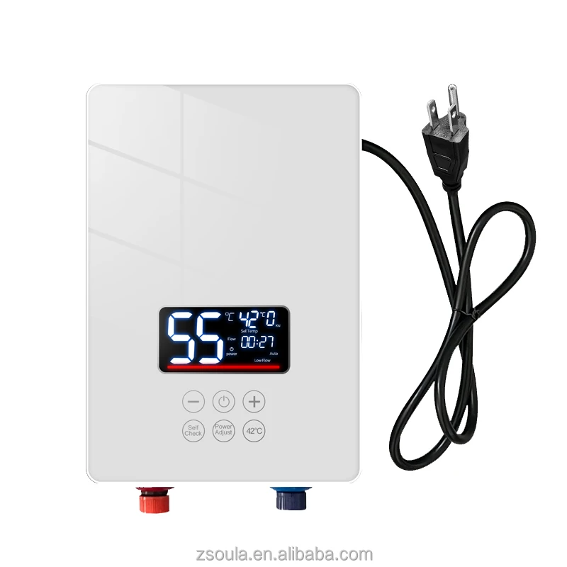 Mexico hot sale energy saving instant tankless 4kw geyser heating fastly shower instant water heaters
