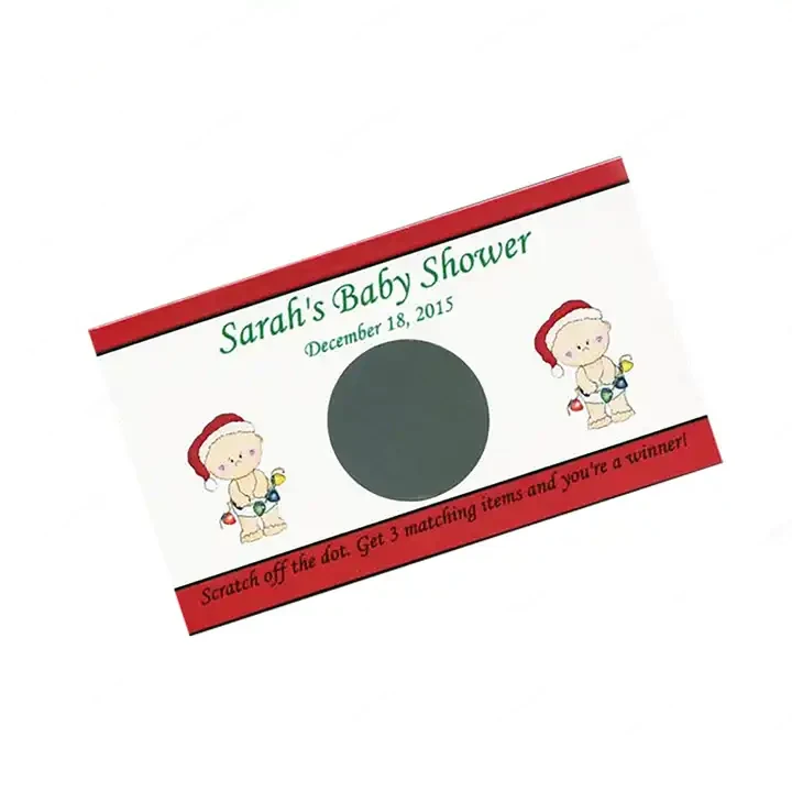 Custom Scratch Off Paper Cards Printed Greeting/Business Cards/Birthday gift